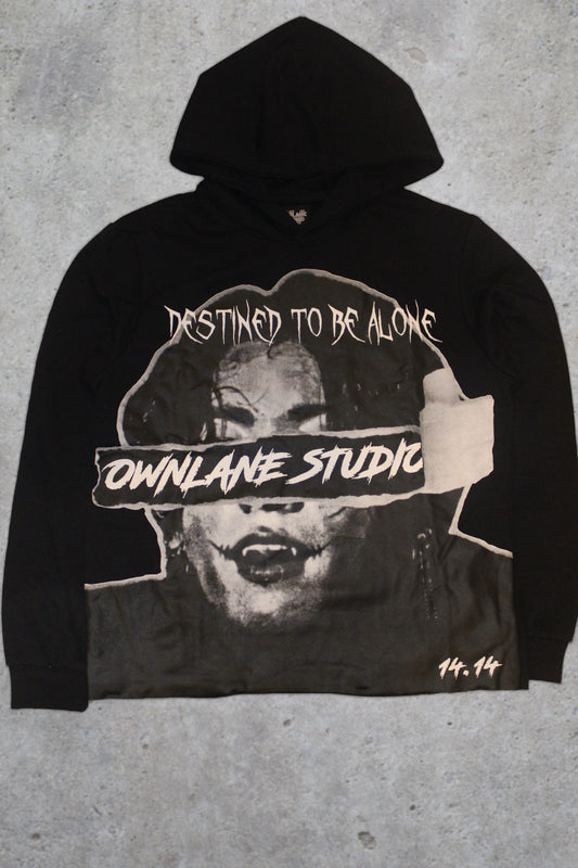 BLACK “Destined To Be Alone” hoodie