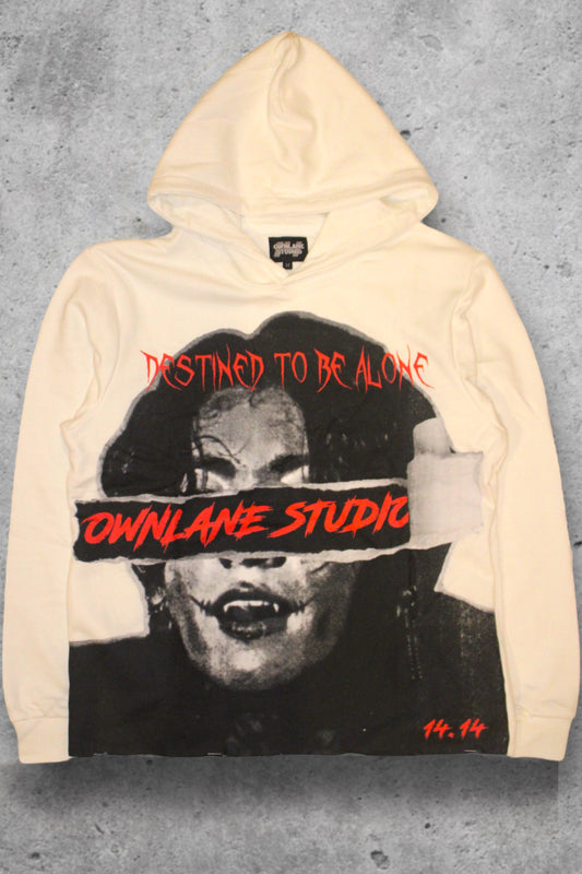 WHITE “Destined To Be Alone” hoodie